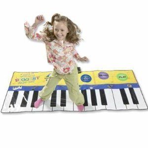 Electric Keyboard Piano Floor Mat Play Music Kids Toy