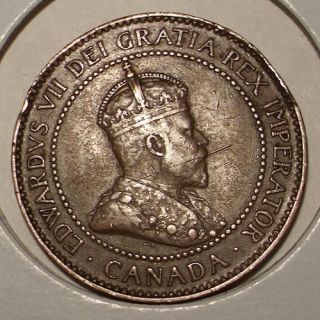 1906 Canada Large Cent VF XF King Edward VII