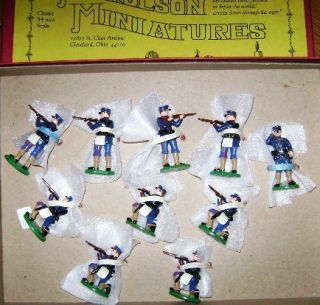 Vintage U s Marines 10 Figures Nickolson Miniatures MIB NR