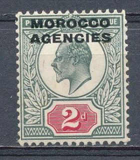Great Britain 1907 King Edward VII Offices in Morocco SC 203 VF MNH