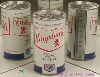 Kingsbury Breweries Light Beer s s Can Sheboygan Wisconsin J36 USBC 85