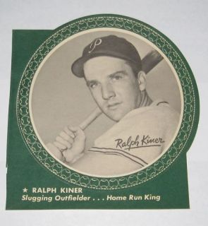 1950 All Star Baseball Pin Up Coin Ralph Kiner Pirates