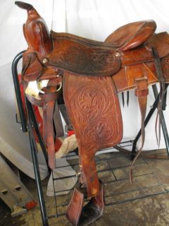 Used King Series Tooled Western Saddle