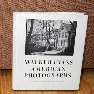 Walker Evans American Photographs 1938 HC DJ Kirstein