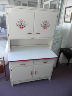 Scheirich Kitchen Cabinet Louisville Ky RED WHITE Paint Porcelain Top