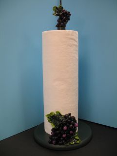 Paper Towel Holder Kitchen Decor Wine Vineyard Nu Bar Fruit