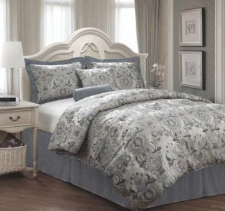 Piece Queen Kingston Jacquard Bedding Comforter Set