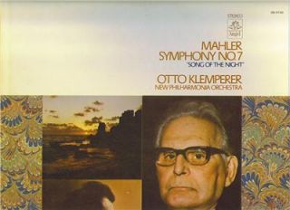 Mahler Symphony No 7 Otto Klemperer 2LPs Angel