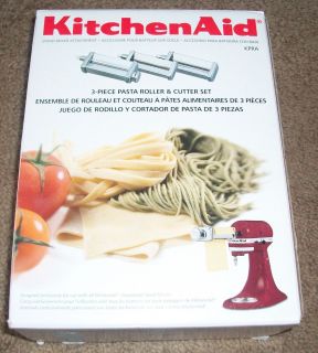 KitchenAid 3 Piece Pasta Roller Cutter Set Brand New