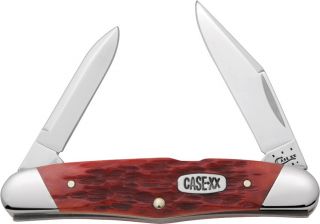 Case Knives 2012 Promo Book 2 Slanted Bolsters Red Twin Clip Knife