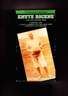 KNUTE ROCKNE AND HIS FIGHTING IRISH (Notre Dame football) (1993) ( VHS