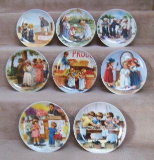 KNOWLES 8 COLLECTOR PLATES FRIENDS I REMEMBER BY JEANNE DOWN CHILDREN