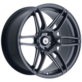 18 Konig Deception Black Rims Wheels Civic RSX Eclipse