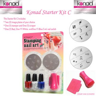 Konad Nail Art Starter Kit Set C Create Your Own Kit