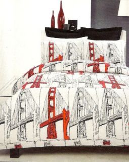 Koo Golden Gate Bridge Queen Quilt DOONA Cover Set New