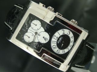 Kolber Geneve Quartz Chronograph Gents Watch Twin Dial Mint