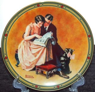 Knowles Limited Collector Plate 1985 A Couples Commitment by Norman