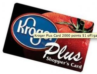 Kroger Plus Card 2000 Points $2 Off Gal Gas Fuel Up to 70 Gallons Gift