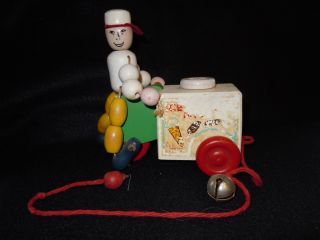 Vintage Kohner Bros Ice Cream Mike 171 Pull Toy 1955