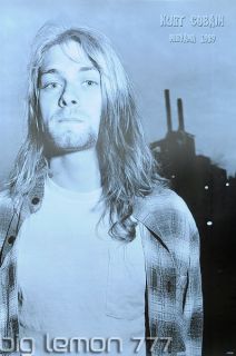Kurt Cobain Nirvana 1989 Group Poster 4 24X35