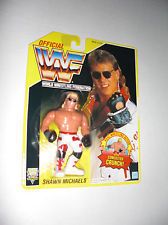 WWF WWE WCW HASBRO SHAWN MICHAELS YELLOW CARD MOC MISP **RARE**