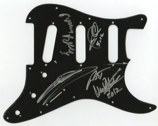 Ratt 1980s Rock Legends Band Autographed Guitar Pickguard