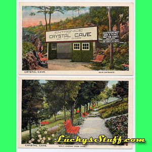 Postcards Entrance Walk from Cave c1920 Postcard Kutztown PA