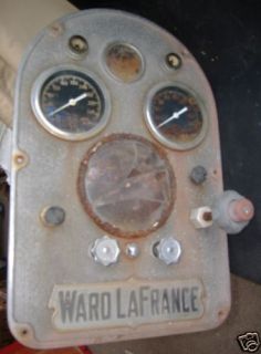 Ward La France Fire Engine Gauge Dash Panel 1940S