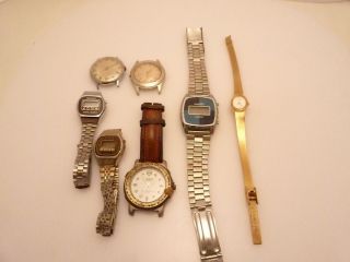 Vintage Wrist Watches Parts Repair Wolverine Timex Regentcy La Marque
