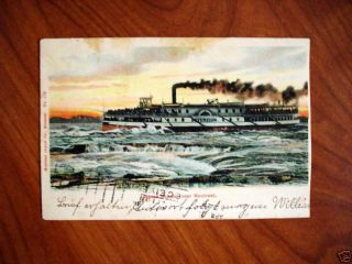 SS Sovereign Lachine Rapids Canada Postcard