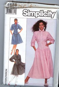 Simplicity 8488 Misses Dress Pattern