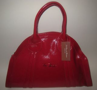 La Gioe Di Toscana Red Patent Lther Dome Handbag BNWT