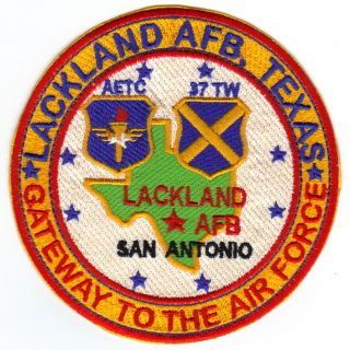 USAF AFB Patch Lackland AFB Texas Gateway to The Air Force Y