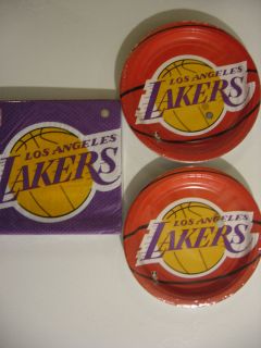 Los Angeles Lakers Party Supplies Includes Plates Napkins New