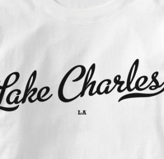 Lake Charles Louisiana La Metro White Hometo T Shirt XL