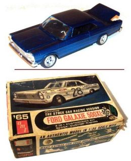1965 FORD GALAXiE 500XL CAR MODEL 1 25 SCALE AMT MODEL 6125 200 w BOX