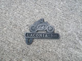 Laconia Flat Track Race Motorcycle License Plate Topper