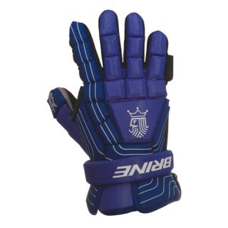 Brine King Superlight Goalie Lacrosse Gloves Royal 13