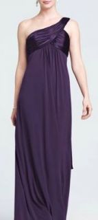 Davids Bridal Bridesmaid Dress Lapis Purple Style f13185 Formal Gown