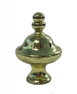 Lamp Parts Pyramid Polished Brass Lamp Shade Finials