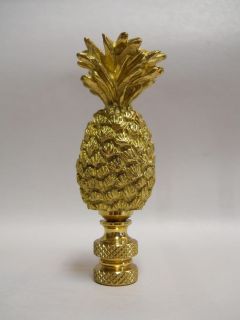 Lamp Finial Brass Pineapple