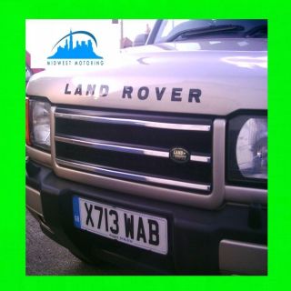 1999 2002 LAND ROVER DISCOVERY 2 II CHROME TRIM FOR GRILL GRILLE W 5YR