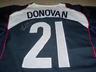Landon Donovan Signed Team USA Nike Soccer Jersey 21 La Galaxy