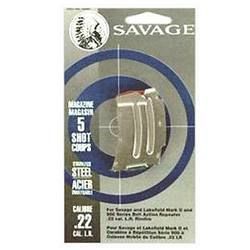 Savage MK II Series Magazine .22LR .17 HM2 5 Rd Stainless 90007