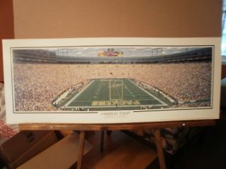 Lambeau Field Poster Panoramic Favre Rodgers Starr Packers New