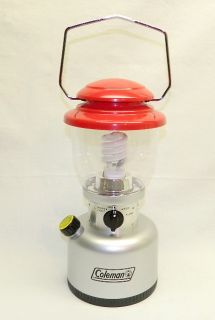 COLEMAN #5312 BATTERY POWERED LANTERN LAMP uses Fluorescent Bulb & D