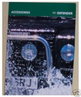 Land Rover Defender Accessories Brochure New Mint