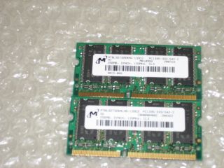 512MB 2X 256MB PC133 EVO N600c Laptop RAM Upgrade