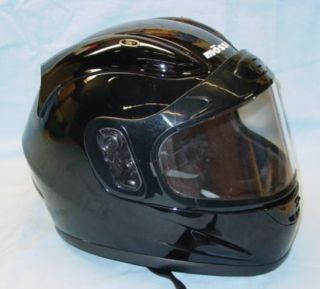 Mossi Black Full Face Snow Helmet Size Large