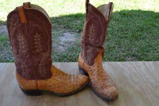 Larry Mahan Men Boots Shoes Western Cowboy Size 9 D